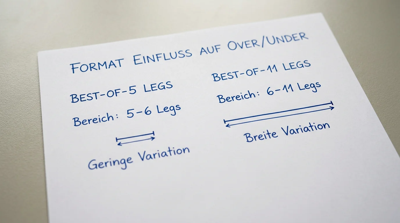 Einfluss des Matchmodus auf Over/Under-Wetten beim Darts — Best-of-11 und Set-Format