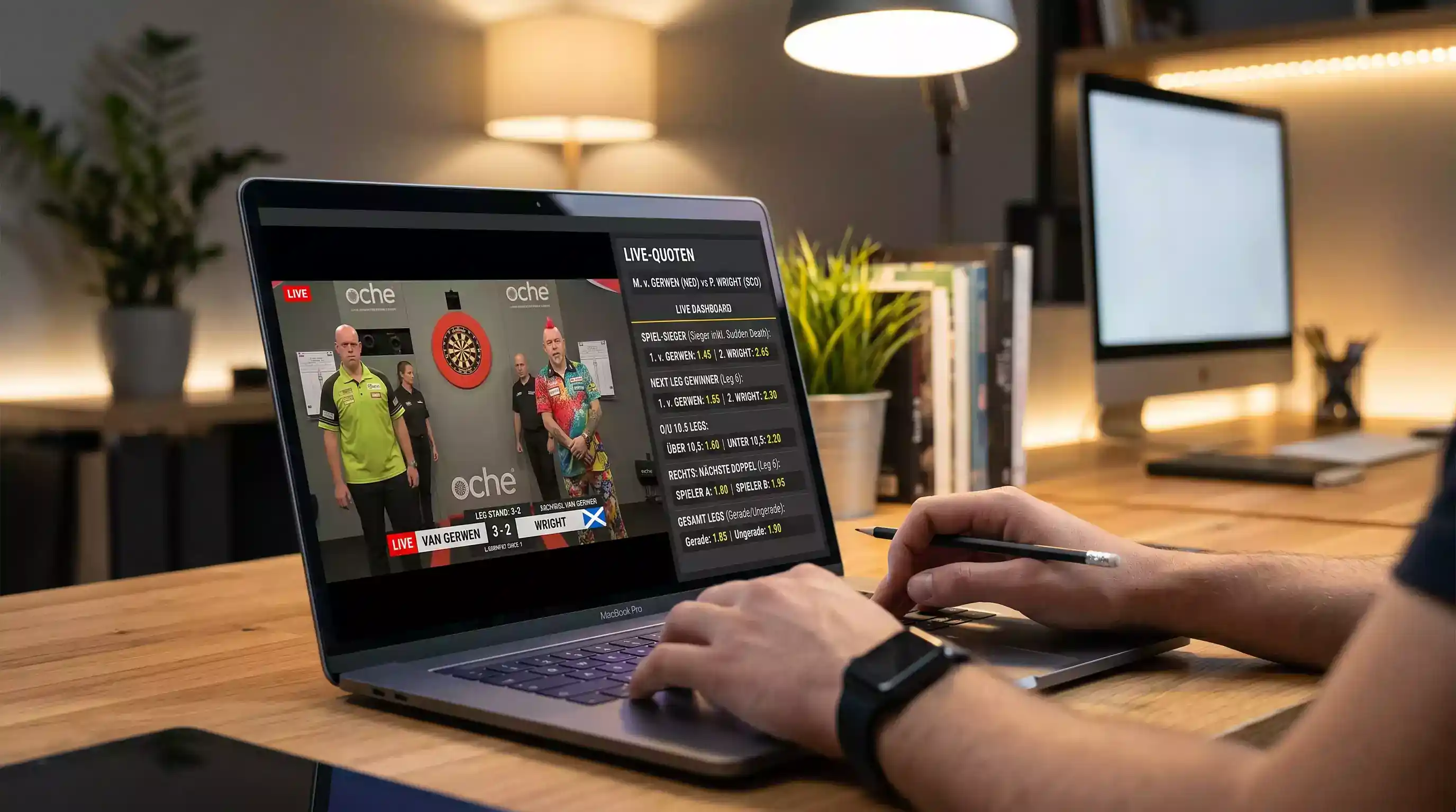 Livewetten-Qualität bei Darts-Wettanbietern: Quotengeschwindigkeit, In-Play-Märkte und PDC-Livestreaming im Vergleich