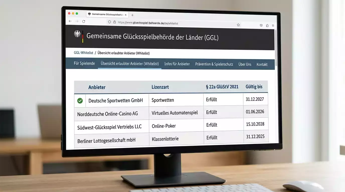 GGL-Lizenz-Check für neue Darts-Wettanbieter: So prüfst du den Lizenzstatus auf der GGL-Whitelist