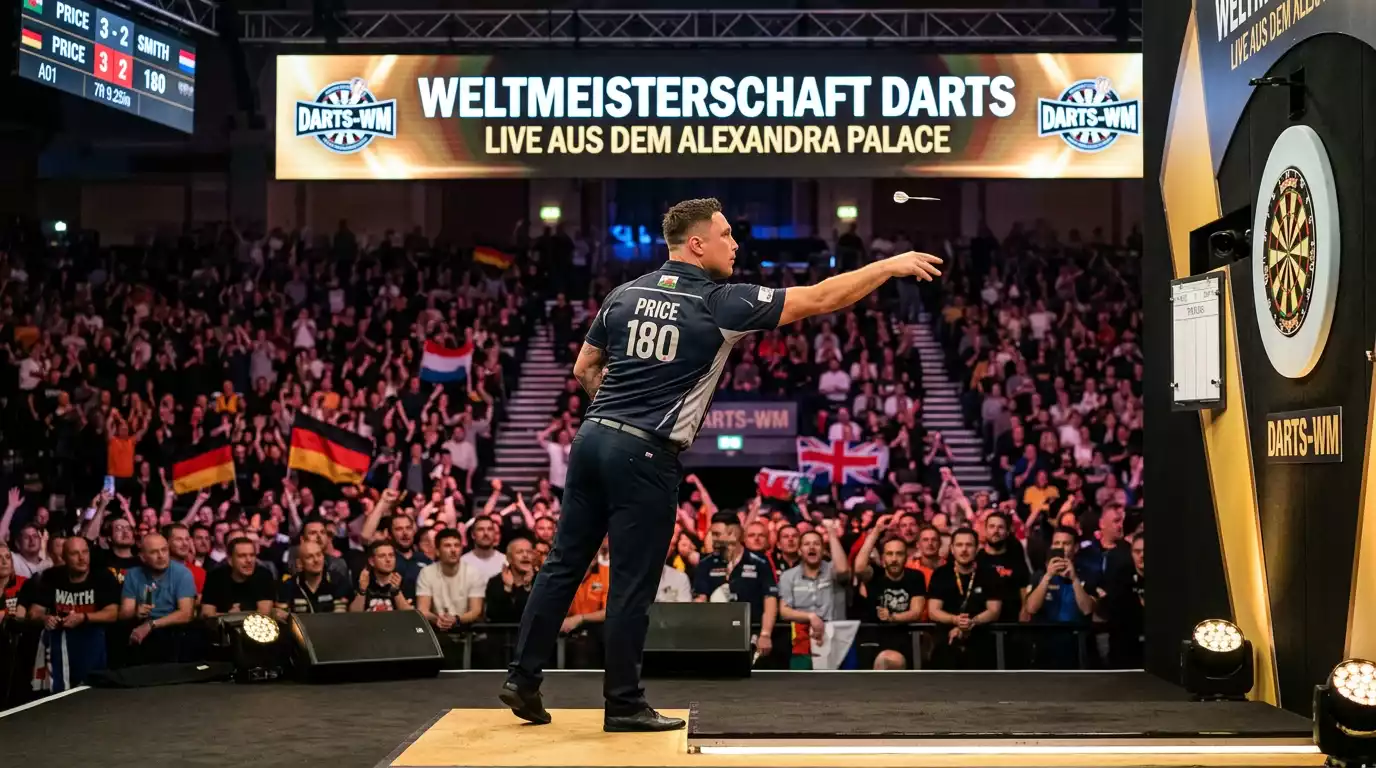 Darts WM Wetten 2026 — PDC-Weltmeisterschaft im Alexandra Palace mit Wettquoten und Favoriten