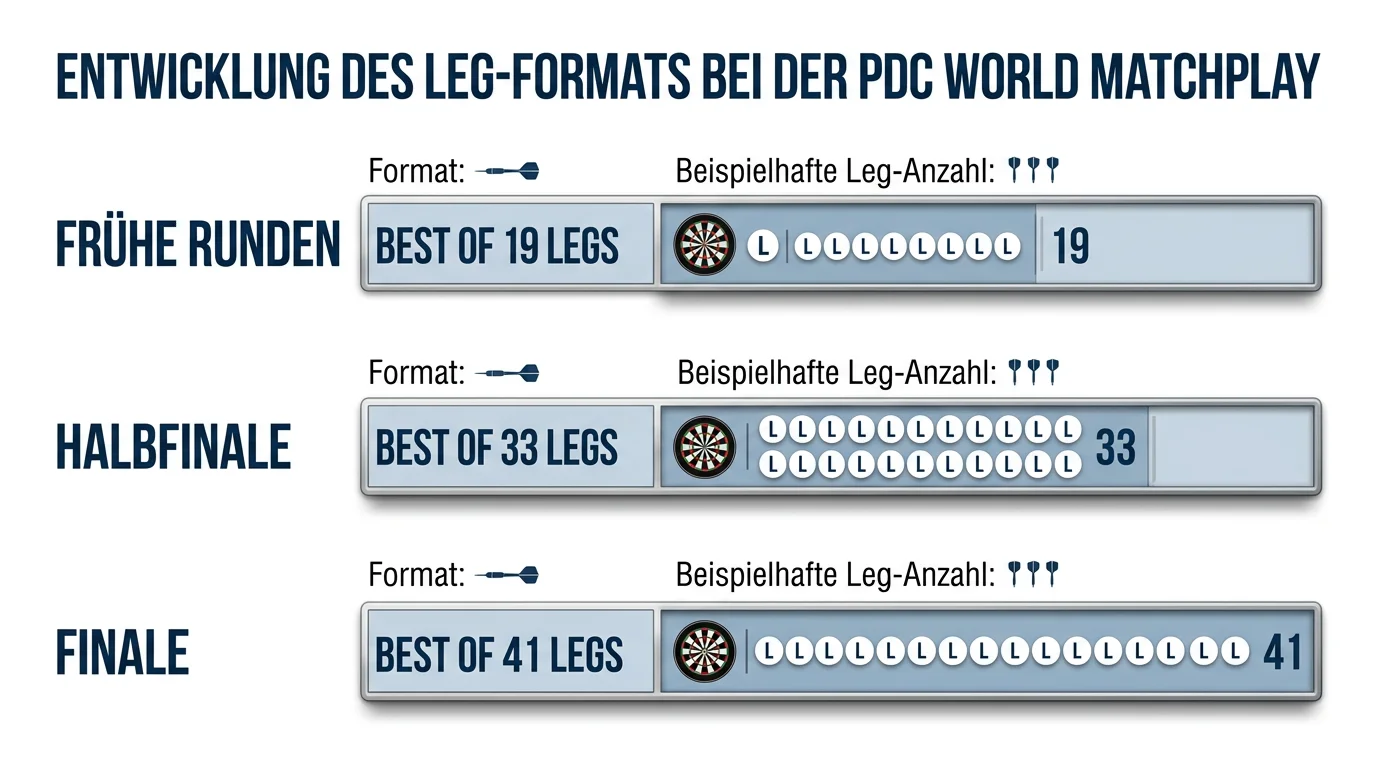 Leg-Format des PDC World Matchplay: Best-of-19 bis Best-of-41 Legs und Auswirkungen auf Darts-Wettplanung