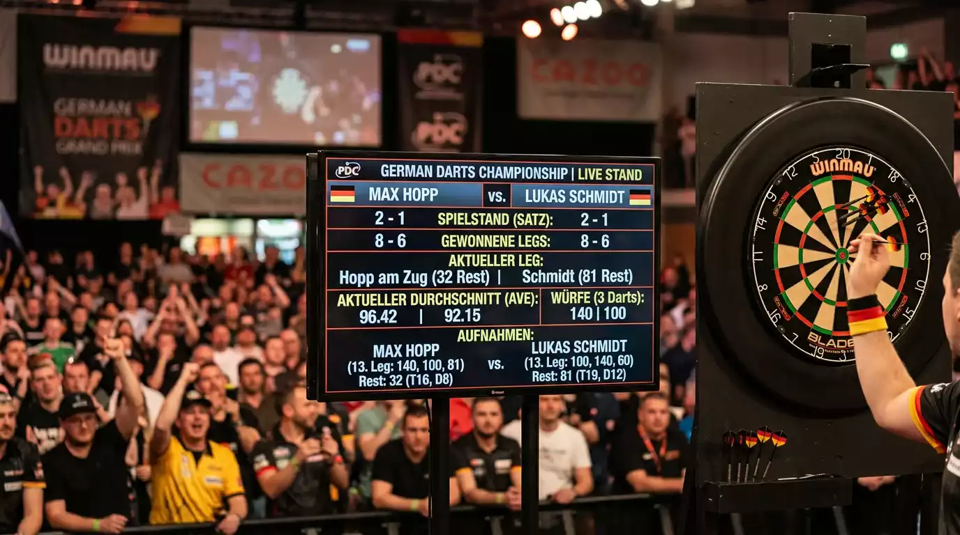 Interwetten Darts-Livewetten-Plattform für PDC-Events mit In-Play-Märkten